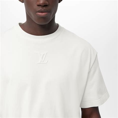 lv debossed t shirt|Embossed Lv Cotton T.